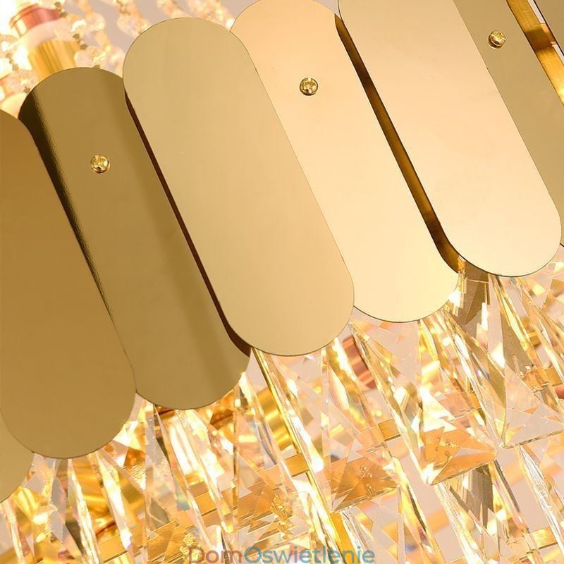 Europejska kryształowa lampa wisząca stożkowa lampa wisząca