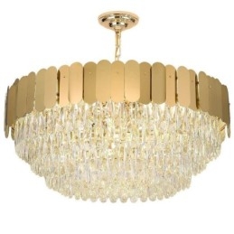 Nowoczesna lampa wisząca Kryształowa okrągła lampa wisząca sufitowa