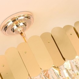 Nowoczesna lampa wisząca Kryształowa okrągła lampa wisząca sufitowa