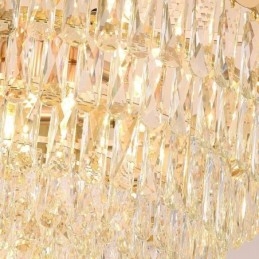 Nowoczesna lampa wisząca Kryształowa okrągła lampa wisząca sufitowa