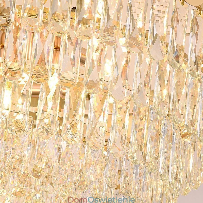 Nowoczesna lampa wisząca Kryształowa okrągła lampa wisząca sufitowa