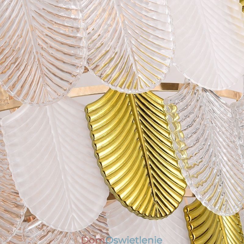 Kryształowa Elegancka Liść Wisząca Lampa Sufitowa Wisząca Lampa