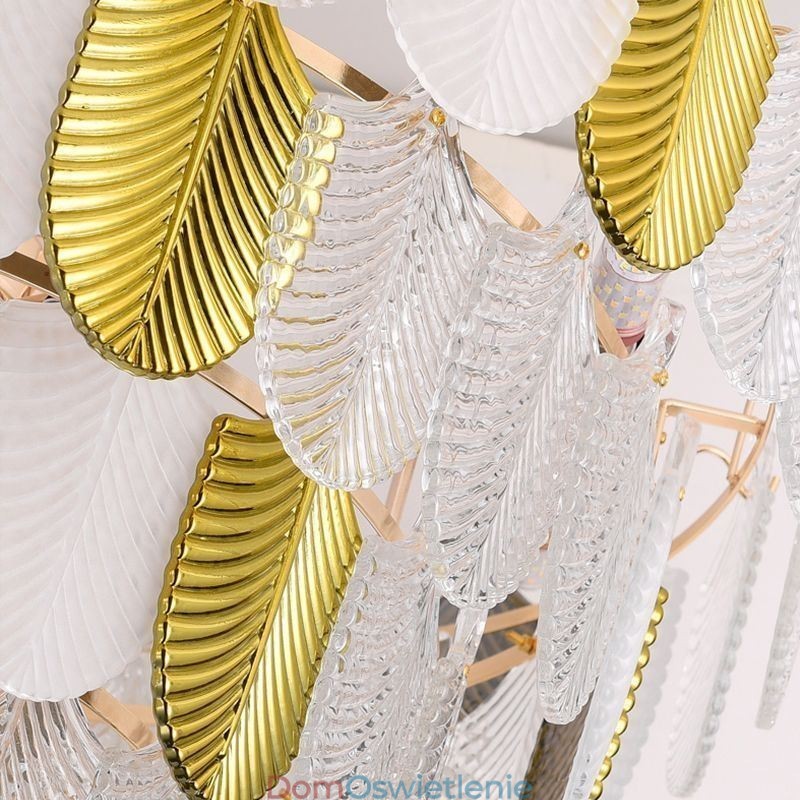 Kryształowa Elegancka Liść Wisząca Lampa Sufitowa Wisząca Lampa