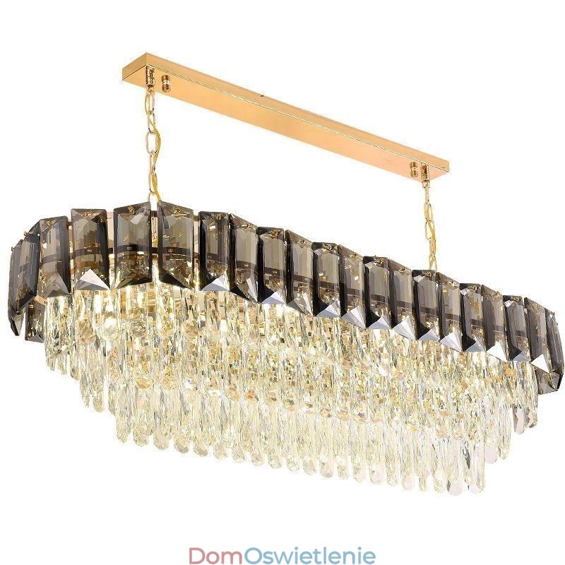 K9 Kryształowa lampa wisząca Luksusowa owalna lampa wisząca