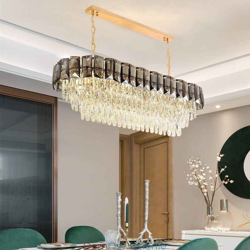 K9 Kryształowa lampa wisząca Luksusowa owalna lampa wisząca