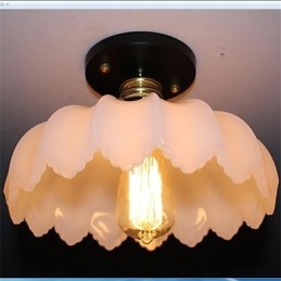 Imitacja szkła jadeitowego Retro 1 Head Lotus sufitowa lampa