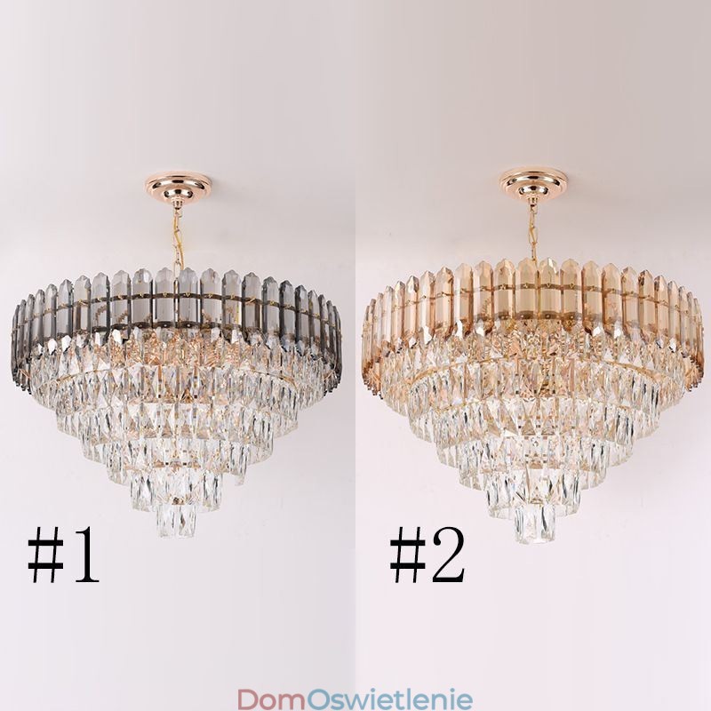 Nowoczesna kryształowa lampa wisząca sufitowa oprawa oświetleniowa