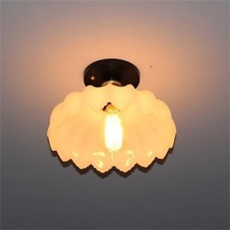Imitacja szkła jadeitowego Retro 1 Head Lotus sufitowa lampa