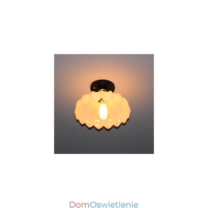 Imitacja szkła jadeitowego Retro 1 Head Lotus sufitowa lampa