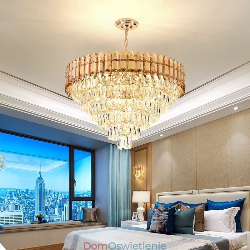 Nowoczesna kryształowa lampa wisząca sufitowa oprawa oświetleniowa