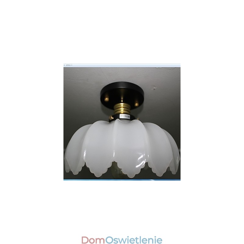 Imitacja szkła jadeitowego Retro 1 Head Lotus sufitowa lampa