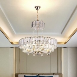 Biała kryształowa lampa wisząca nowoczesne lampy sufitowe lampy wiszące