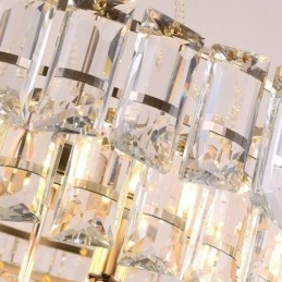Biała kryształowa lampa wisząca nowoczesne lampy sufitowe lampy wiszące