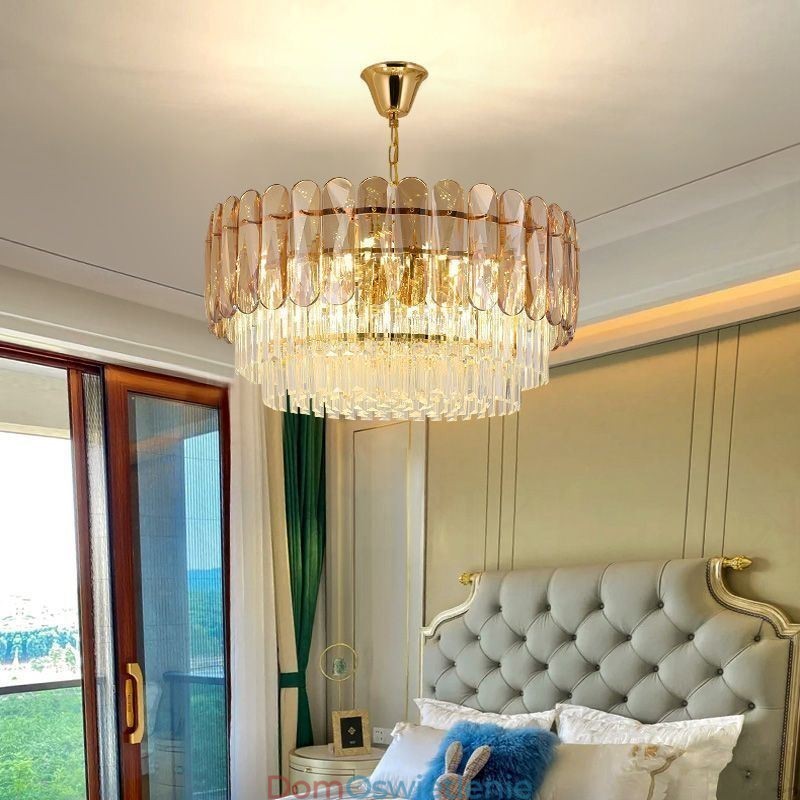 Nowoczesna lampa wisząca kryształowa K9, lampa sufitowa