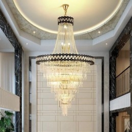 Luksusowa lampa wisząca kryształowa lampa sufitowa