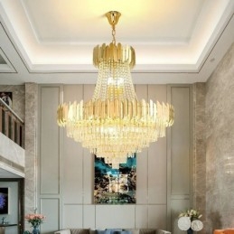 Klasyczna lampa wisząca kryształowa K9, lampa sufitowa