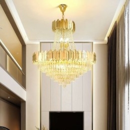 Klasyczna lampa wisząca kryształowa K9, lampa sufitowa