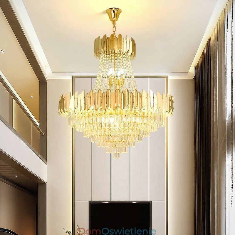 Klasyczna lampa wisząca kryształowa K9, lampa sufitowa