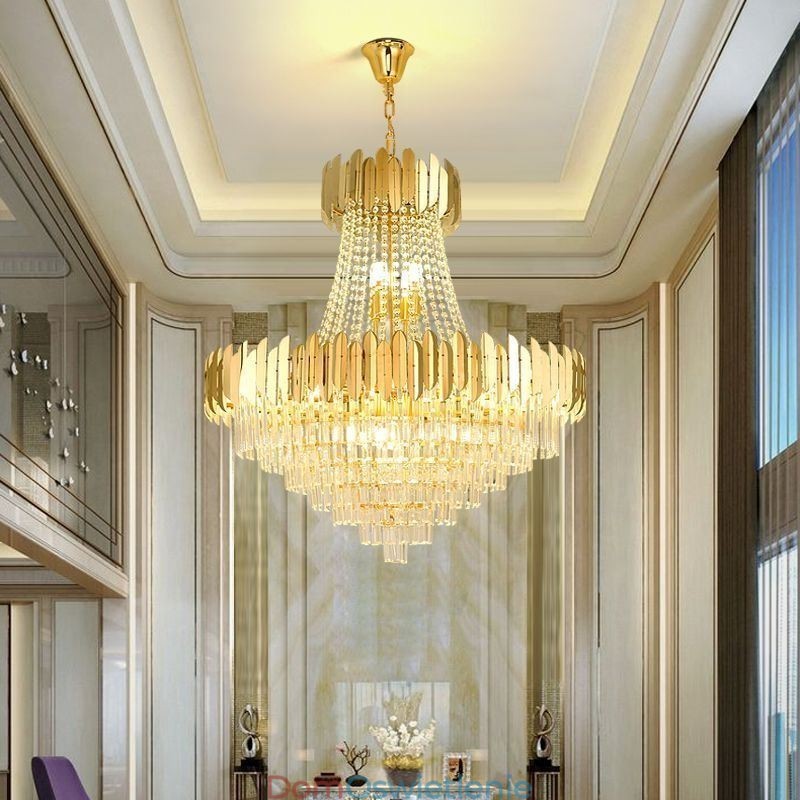 Klasyczna lampa wisząca kryształowa K9, lampa sufitowa