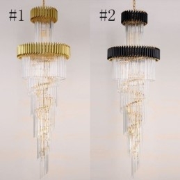 Nowoczesna lampa wisząca kryształowa K9, sufitowa oprawa oświetleniowa