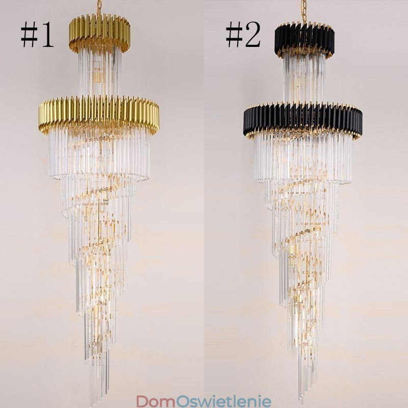 Nowoczesna lampa wisząca kryształowa K9, sufitowa oprawa oświetleniowa