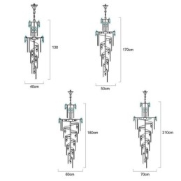 Nowoczesna lampa wisząca kryształowa K9, sufitowa oprawa oświetleniowa