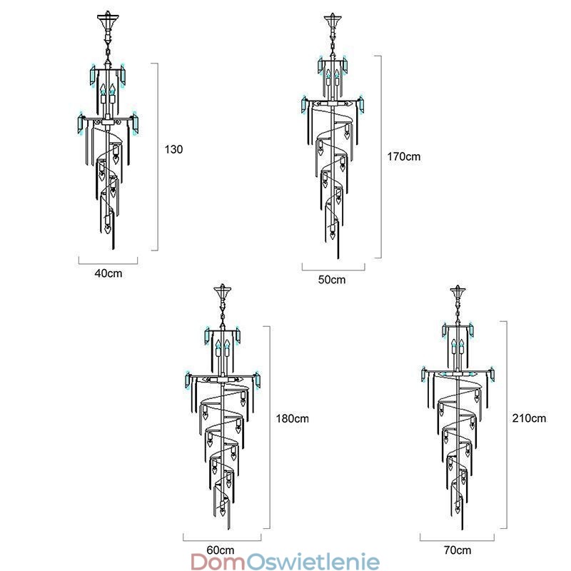 Nowoczesna lampa wisząca kryształowa K9, sufitowa oprawa oświetleniowa