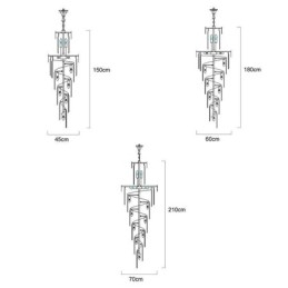 Luksusowa lampa wisząca Duża lampa wisząca 12 16 18 świateł