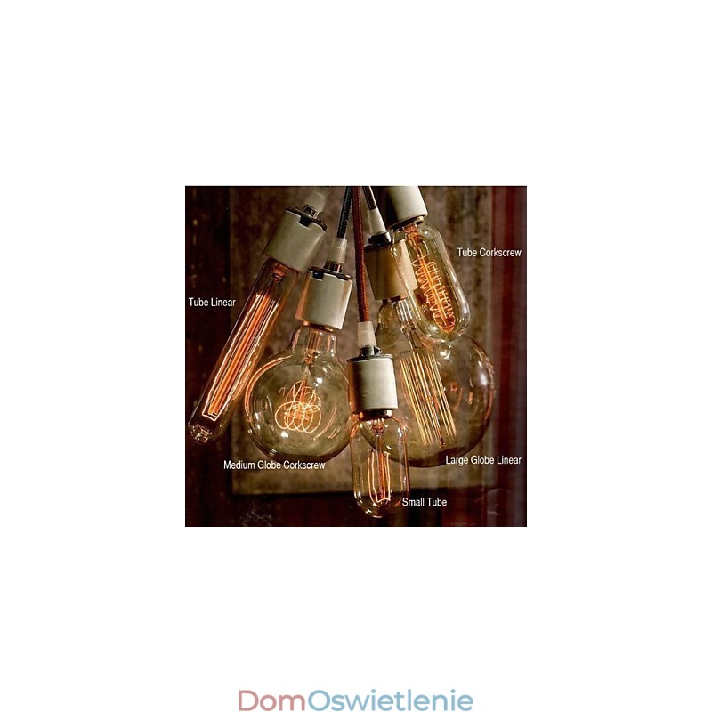 Północnoamerykański styl sztuki żyrandol z lampą wolframową