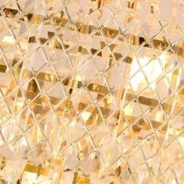 Nowoczesna Elegancka Kryształowa Lampa Wisząca Stożkowa Lampa Sufitowa