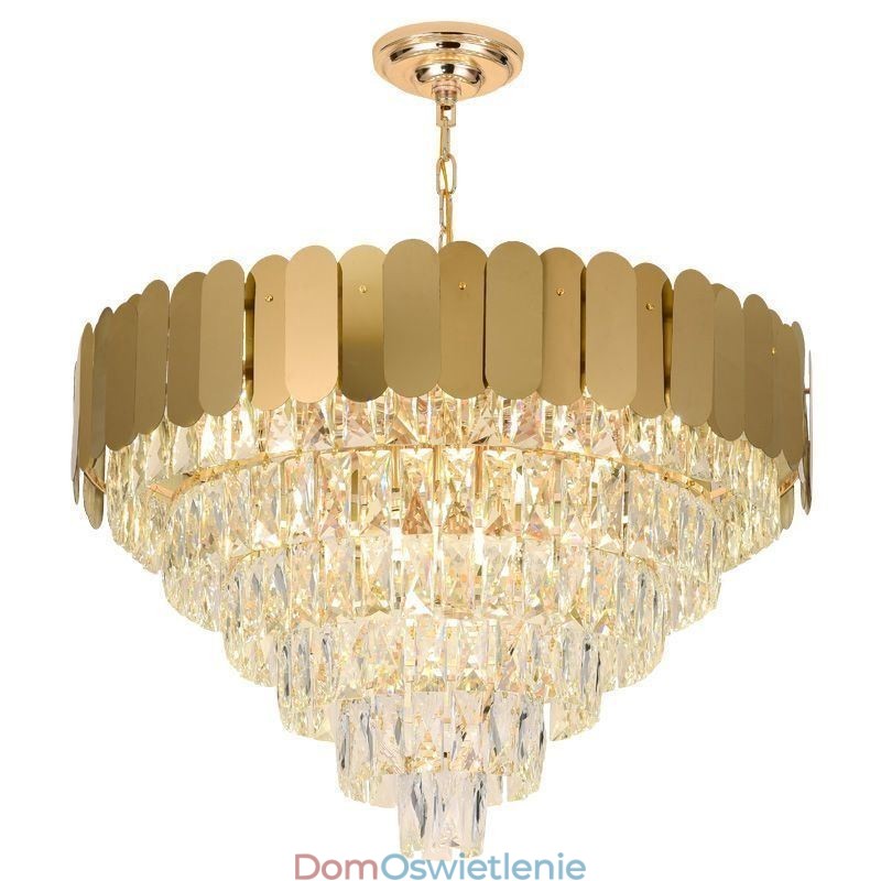 Nowoczesna Elegancka Kryształowa Lampa Wisząca Stożkowa Lampa Sufitowa