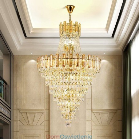 Nowoczesna Elegancka Kryształowa Lampa Wisząca Stożkowa Lampa Wisząca Nowoczesna Elegancka Kryształowa Lampa Wisząca Stożkowa Lampa Wisząca