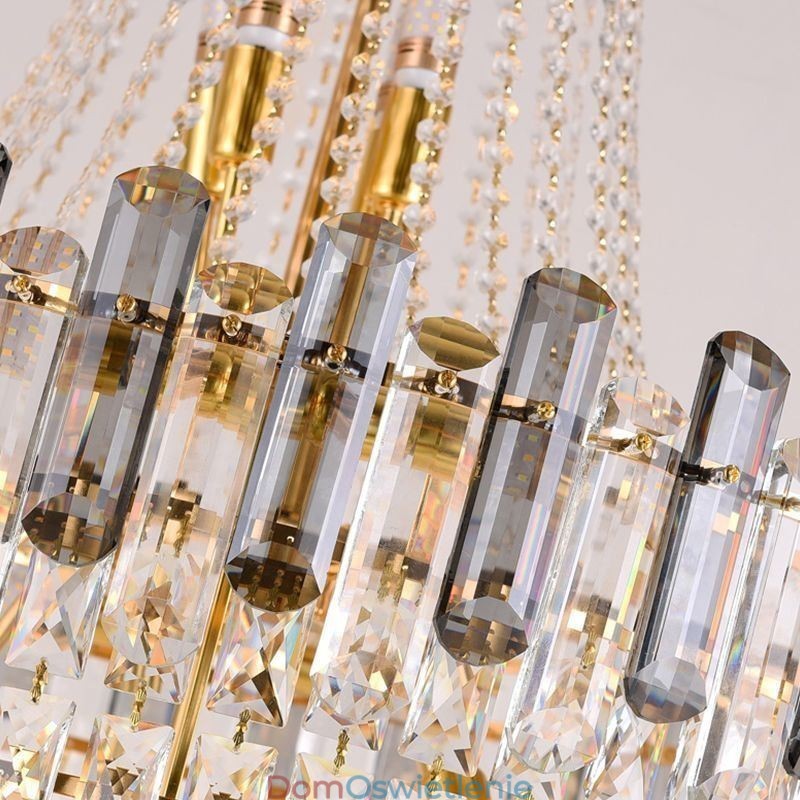 Nowoczesna Elegancka Kryształowa Lampa Wisząca Stożkowa Lampa Wisząca