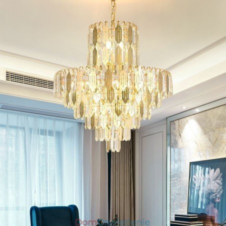 Nowoczesna kryształowa lampa wisząca, współczesna lampa sufitowa Nowoczesna kryształowa lampa wisząca, współczesna lampa sufitowa