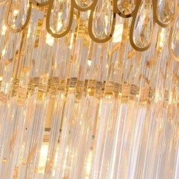 Europejski kryształowy wysoki sufit wiszący lampa schody