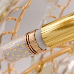 Europejski kryształowy wysoki sufit wiszący lampa schody