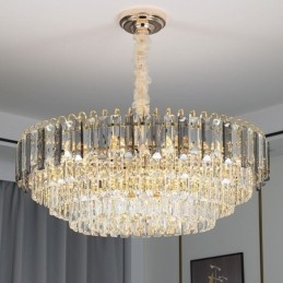 Kryształowa lampa wisząca Luksusowe oświetlenie sufitowe 12 16 świateł