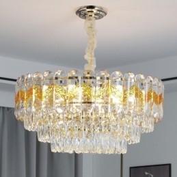 Luksusowa lampa wisząca kryształowa lampa sufitowa 9 12 16 świateł