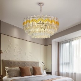 Luksusowa lampa wisząca kryształowa lampa sufitowa 9 12 16 świateł