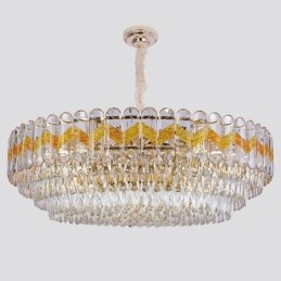 Luksusowa lampa wisząca kryształowa lampa sufitowa 9 12 16 świateł