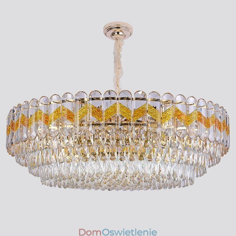 Luksusowa lampa wisząca kryształowa lampa sufitowa 9 12 16 świateł