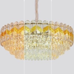 Luksusowa lampa wisząca kryształowa lampa sufitowa 9 12 16 świateł