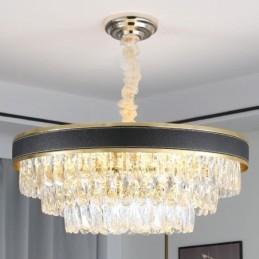 Nowoczesna lampa wisząca kryształowa lampa sufitowa 9 12 16 świateł