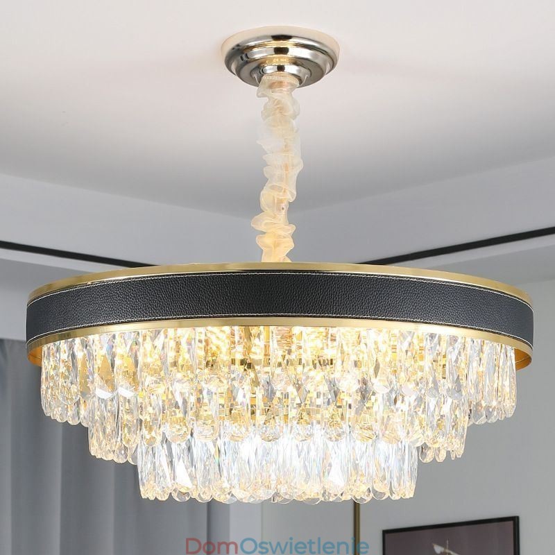 Nowoczesna lampa wisząca kryształowa lampa sufitowa 9 12 16 świateł