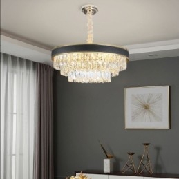 Nowoczesna lampa wisząca kryształowa lampa sufitowa 9 12 16 świateł