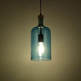 Żyrandol Nowoczesna lampa wisząca z kloszem szklanym