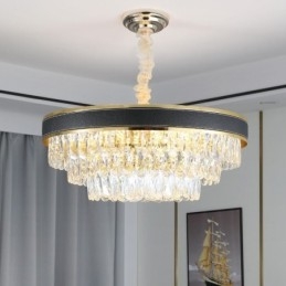 Nowoczesna lampa wisząca kryształowa lampa sufitowa 9 12 16 świateł