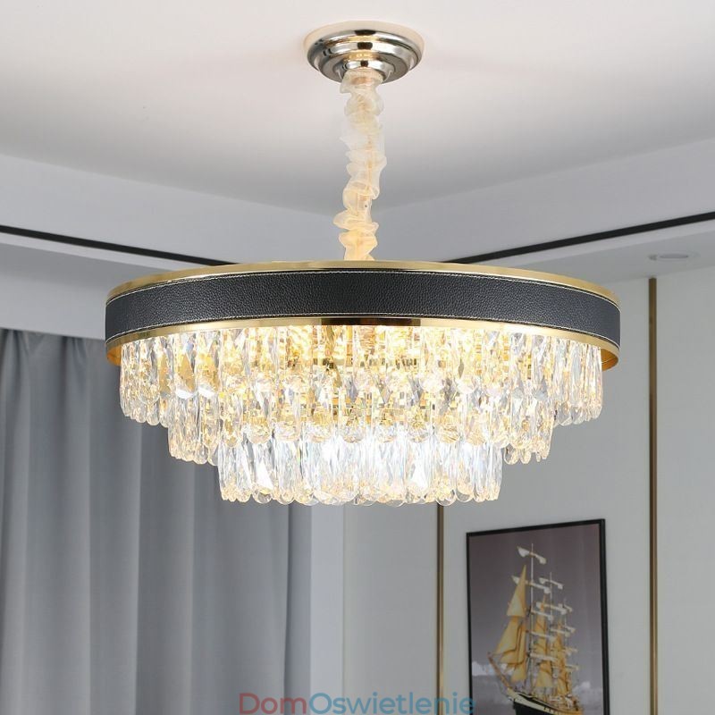 Nowoczesna lampa wisząca kryształowa lampa sufitowa 9 12 16 świateł