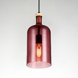 Żyrandol Nowoczesna lampa wisząca z kloszem szklanym