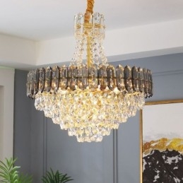 Kryształowa lampa wisząca stożkowa lampa wisząca